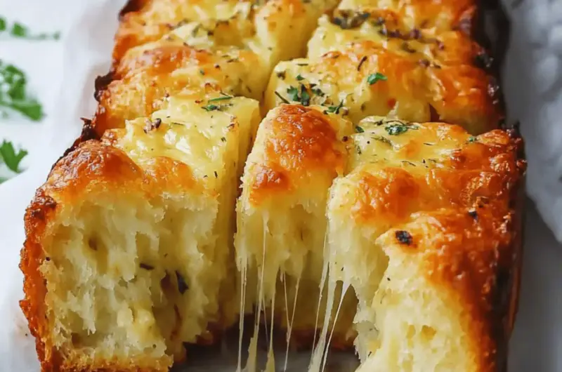 Cheesy Pull-Apart Garlic Bread