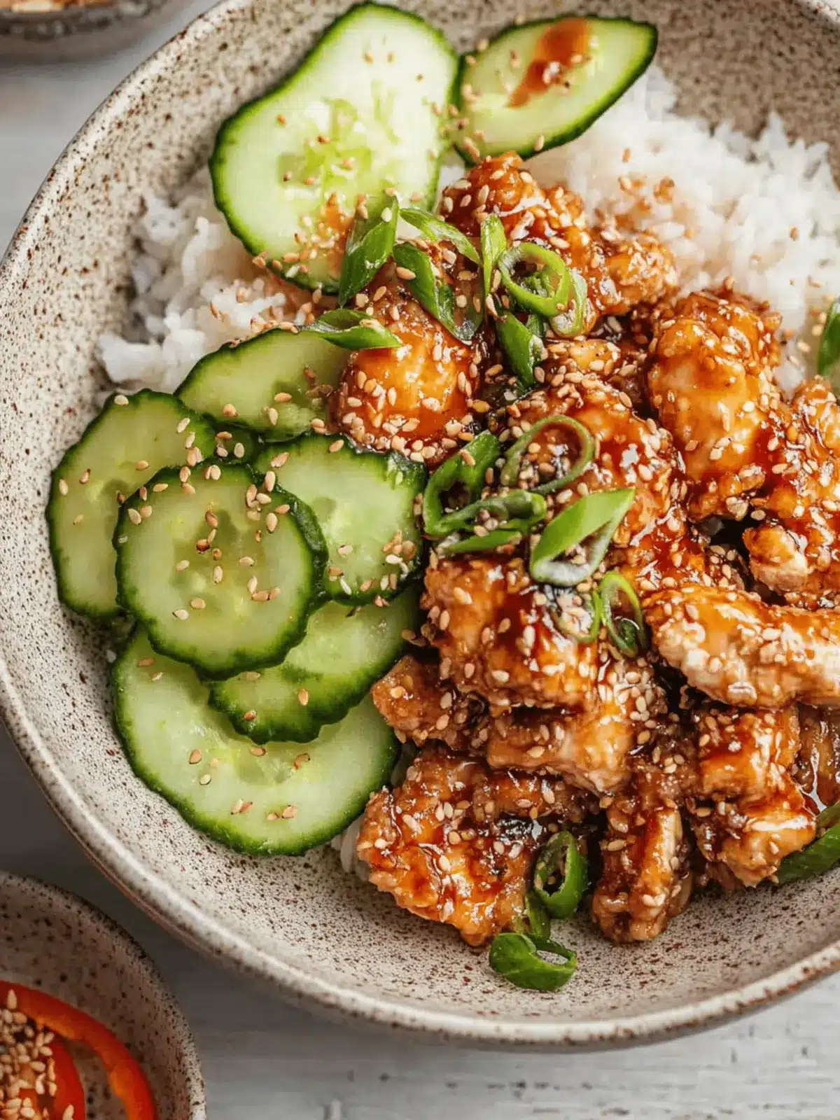 Air Fryer Chicken Karaage Rice Bowl with Miso Glaze