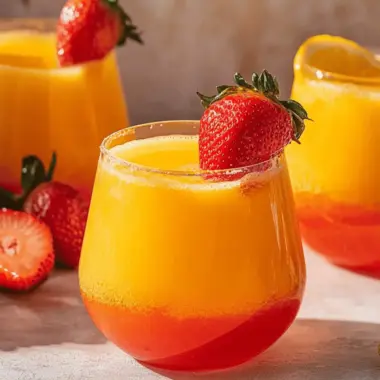 Strawberry Sunrise Mimosa