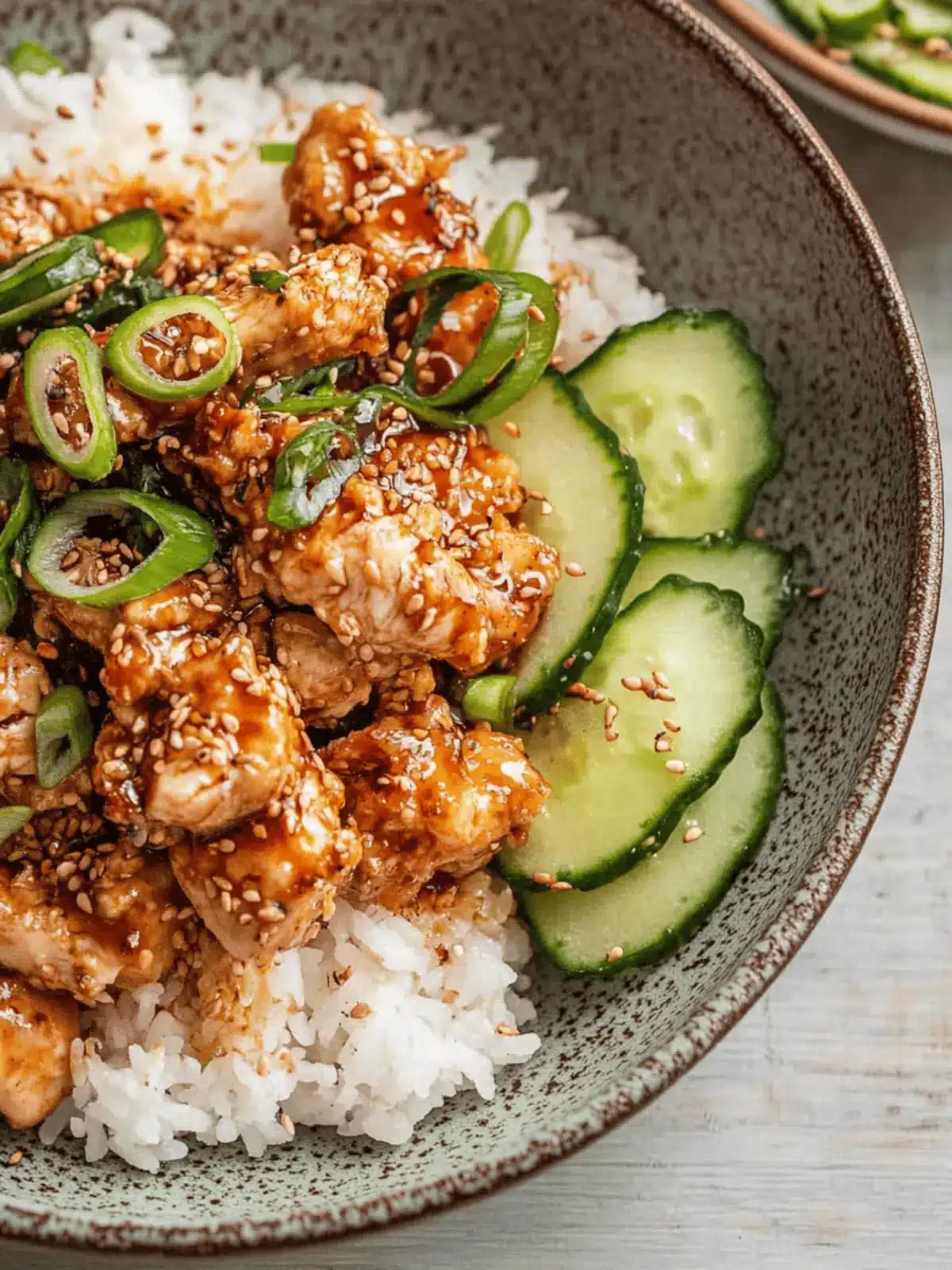 Air Fryer Chicken Karaage Rice Bowl with Miso Glaze