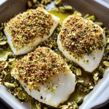 Pistachio Crusted Halibut