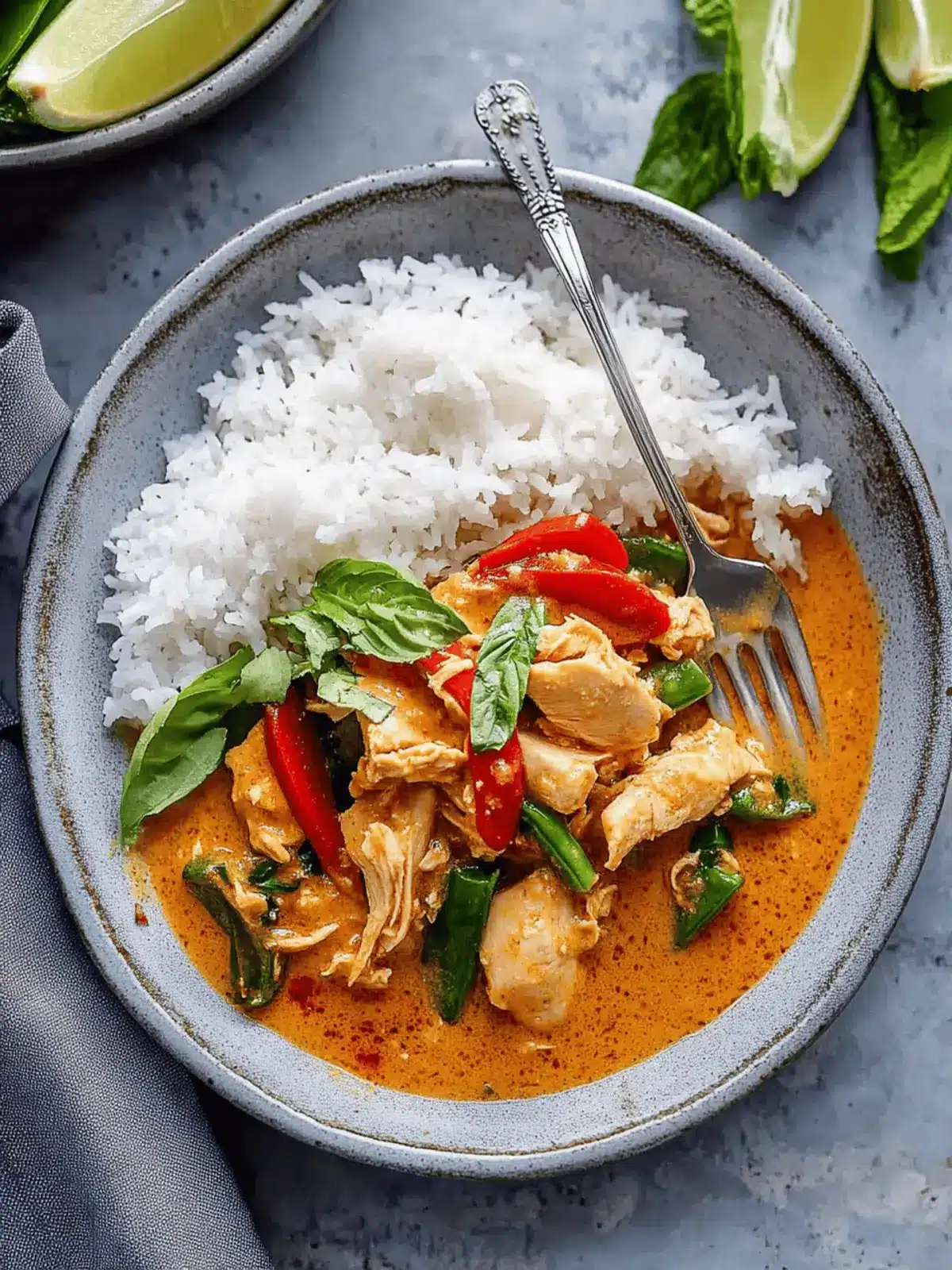 Slow Cooker Thai Red Curry Chicken and Veggies