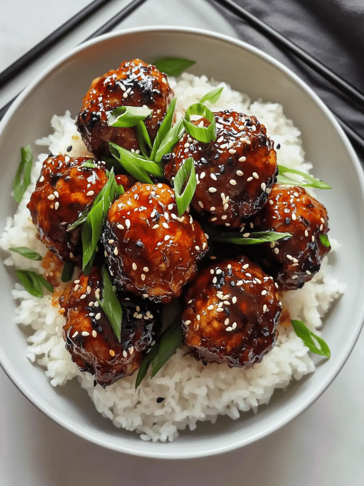Sweet & Spicy Korean Chicken Meatballs