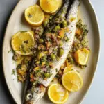 Branzino with Citrus Olive Salsa