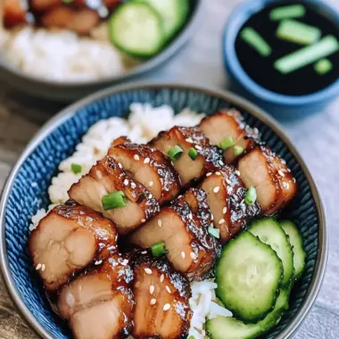 Honey Glazed Pork Belly (Air Fryer)