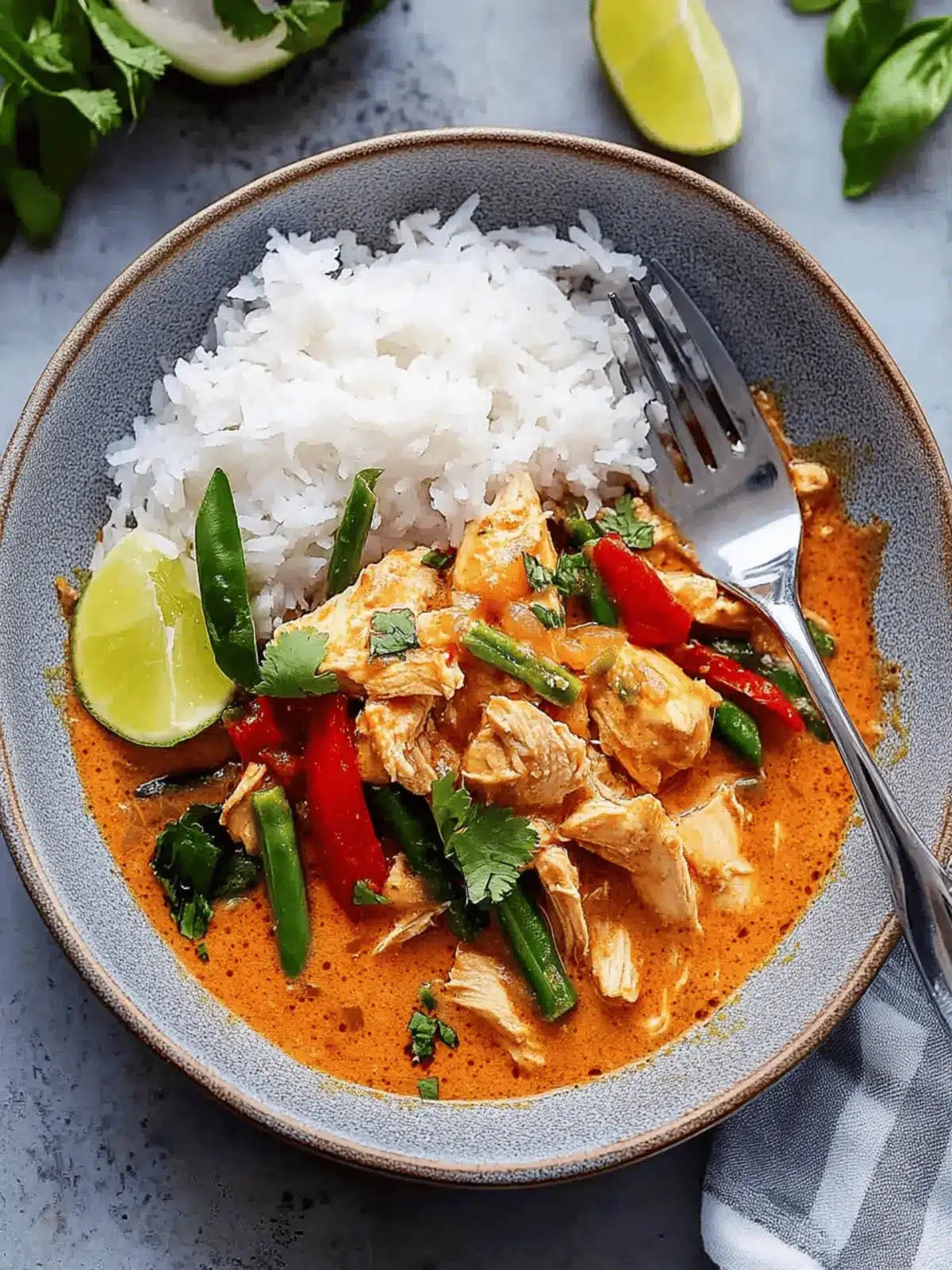 Slow Cooker Thai Red Curry Chicken and Veggies