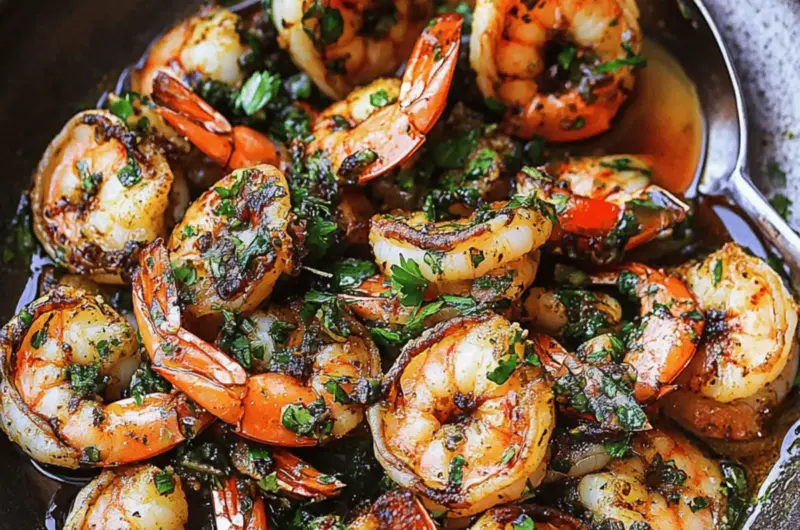 Pan Seared Chimichurri Shrimp