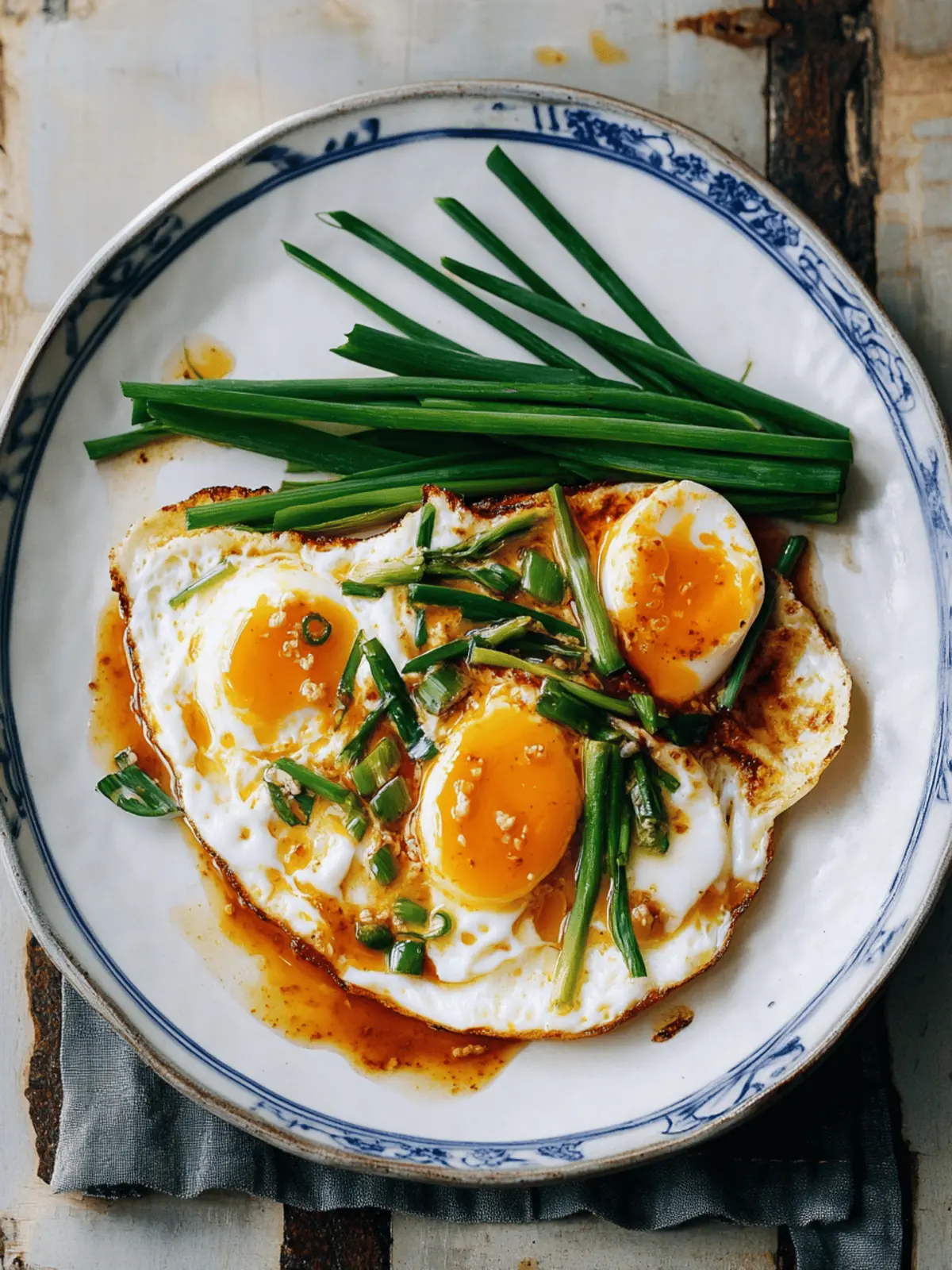 Eggs with Soy Sauce & Scallions