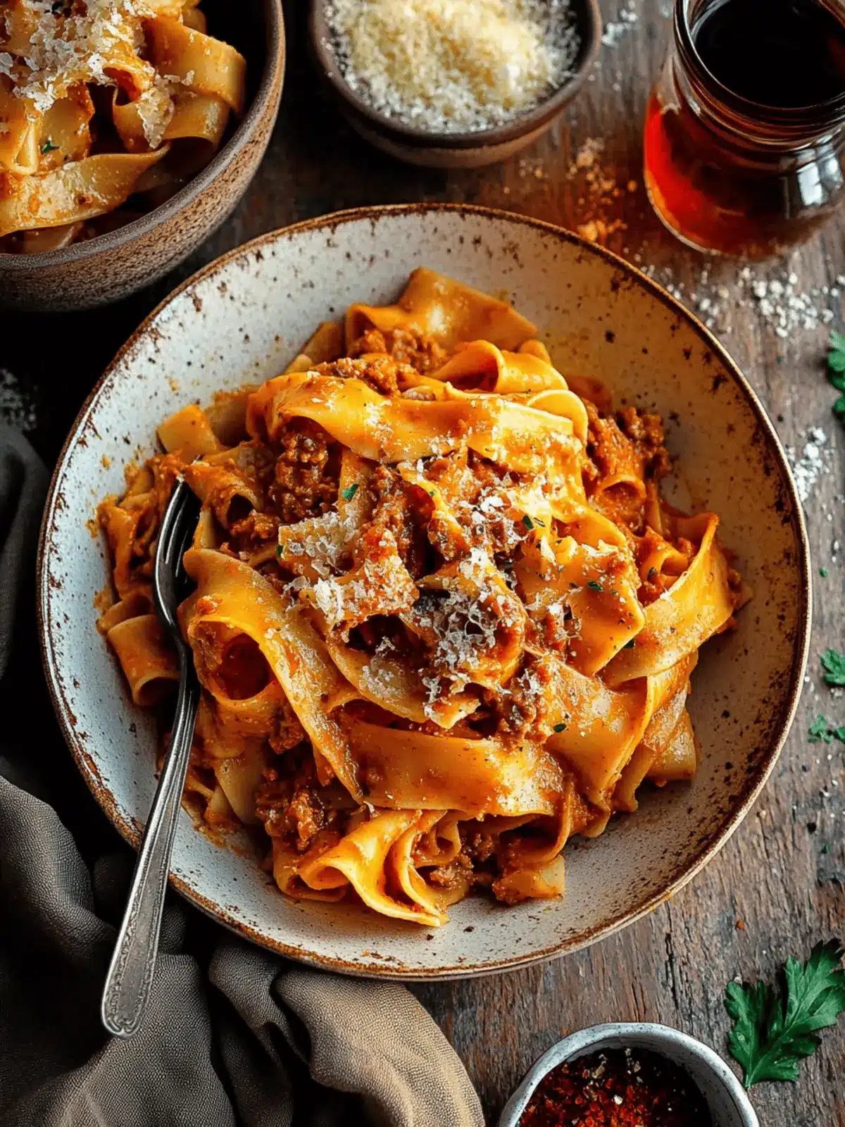Creamy Calabrian Chili Pappardelle with Sausage & Fennel