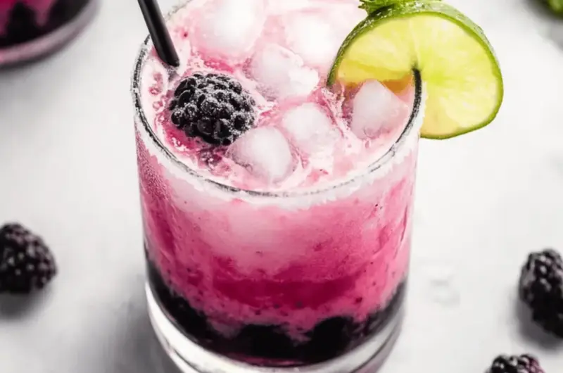 Creamy Blackberry Coconut Mojito