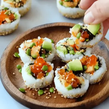 Super Easy Sushi Cups