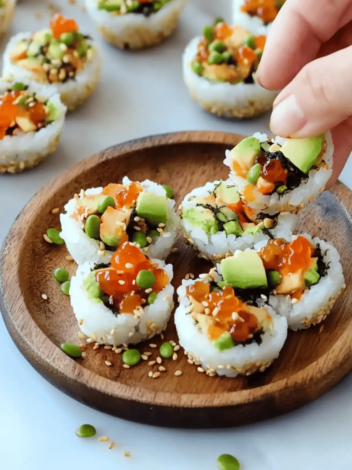 Super Easy Sushi Cups