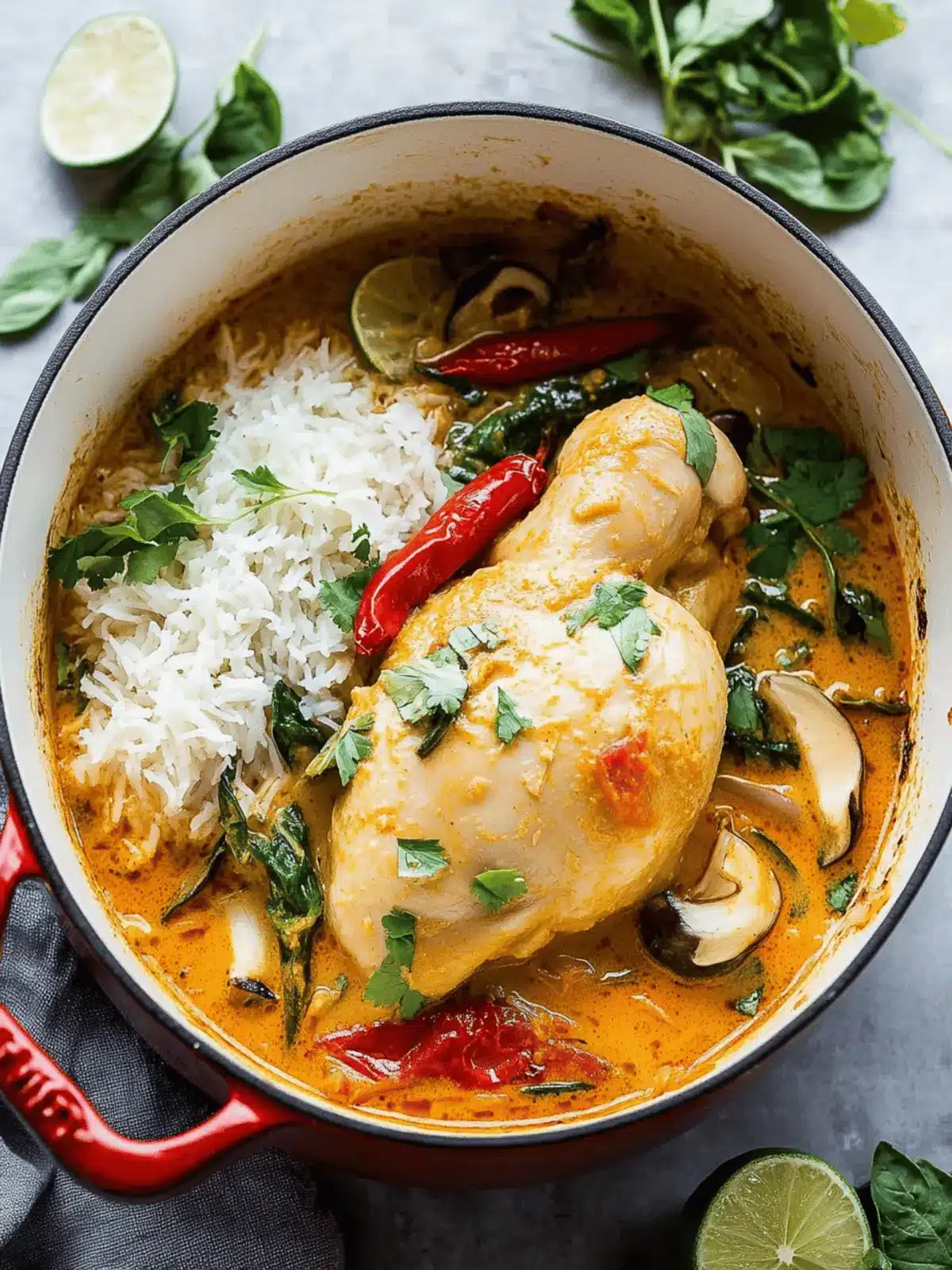 Whole Coconut Curry Chicken