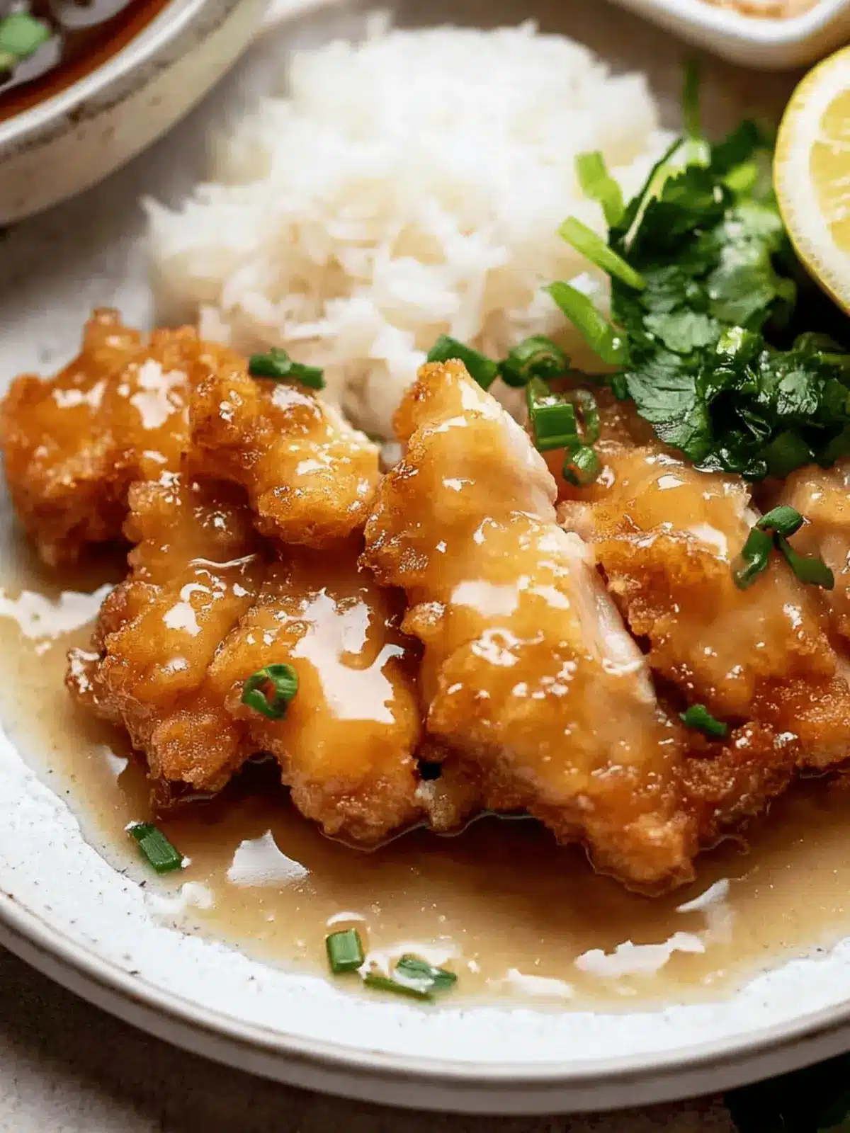 Crispy Chinese Lemon Chicken
