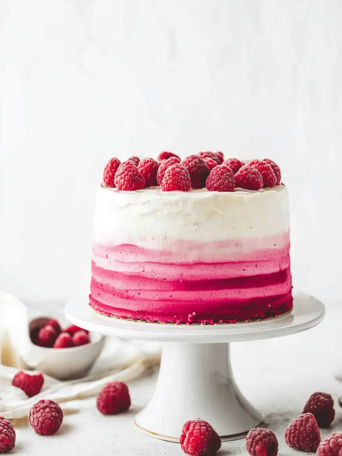 Raspberry Vanilla Layer Cake