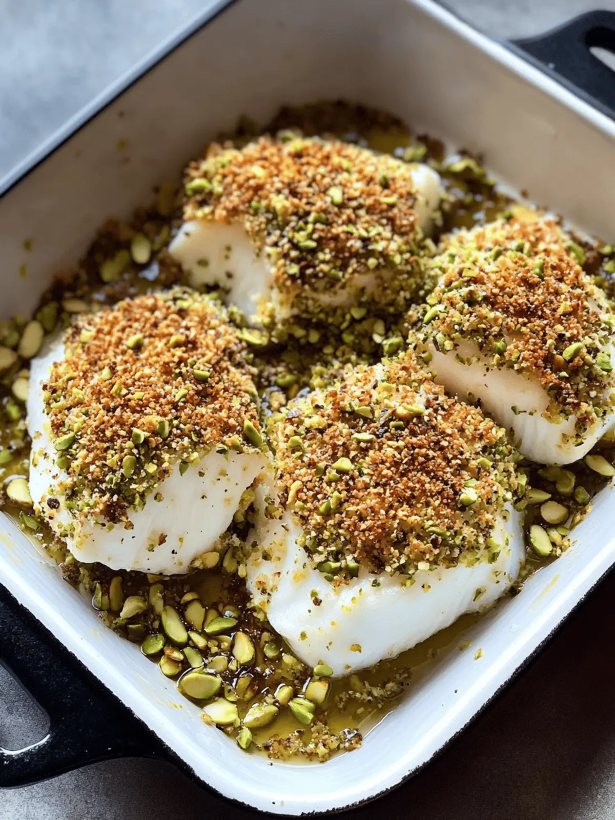 Pistachio Crusted Halibut