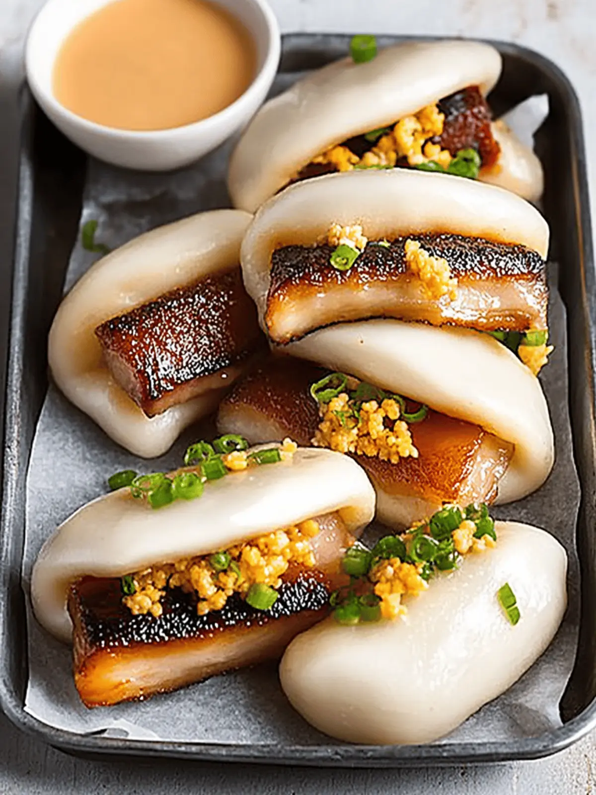 Red-Cooked Pork Belly Bao