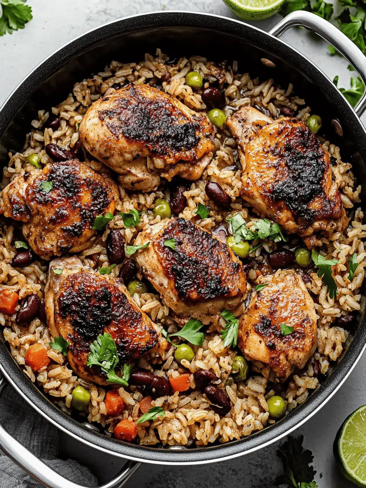 One-Pan Chicken with Rice and Beans