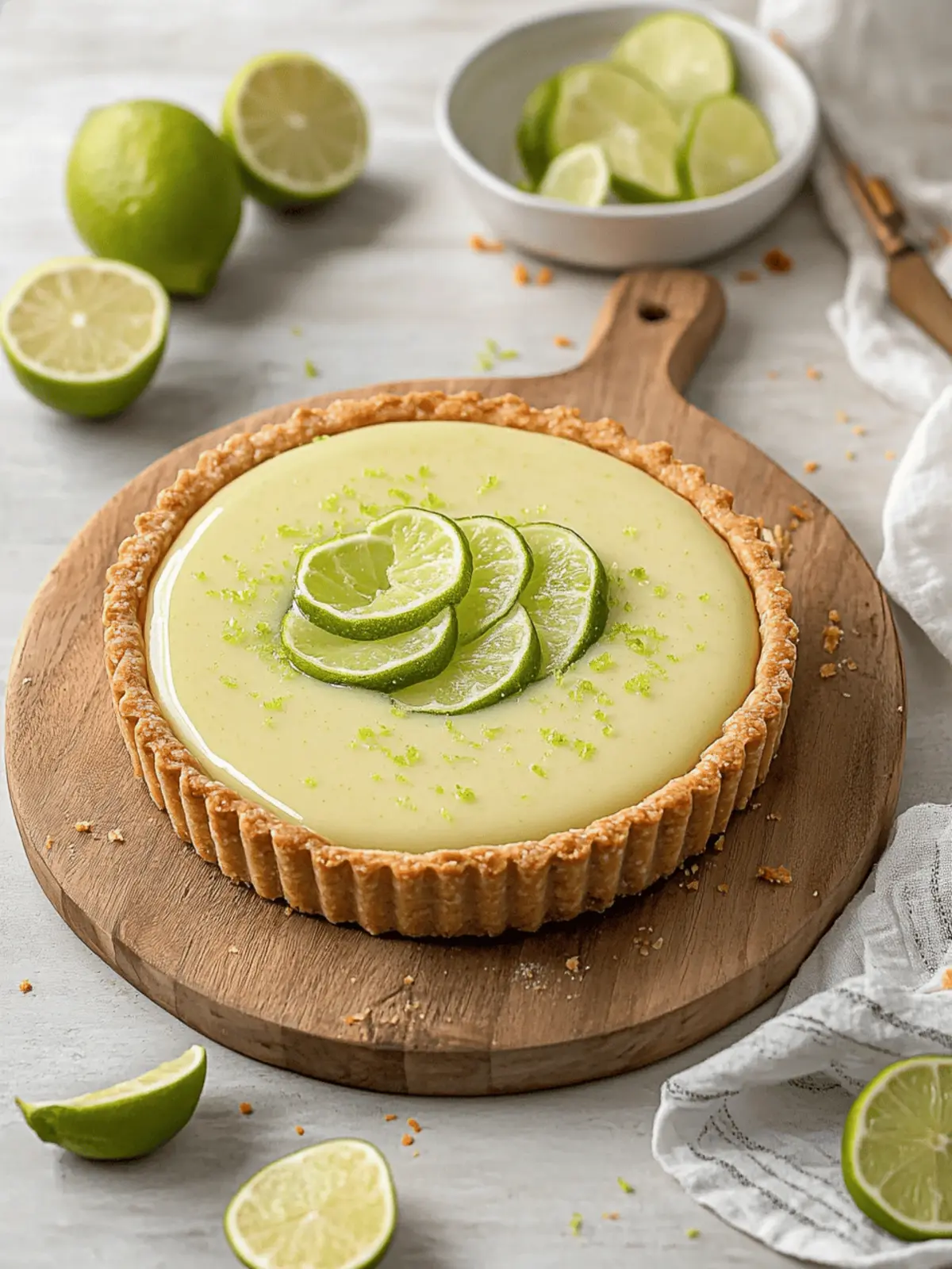 Silky Smooth Key Lime Tart