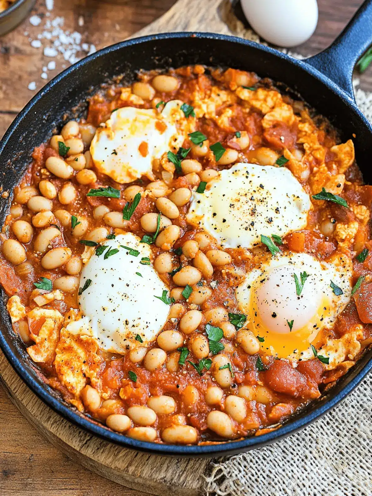 Spanish Beans & Eggs