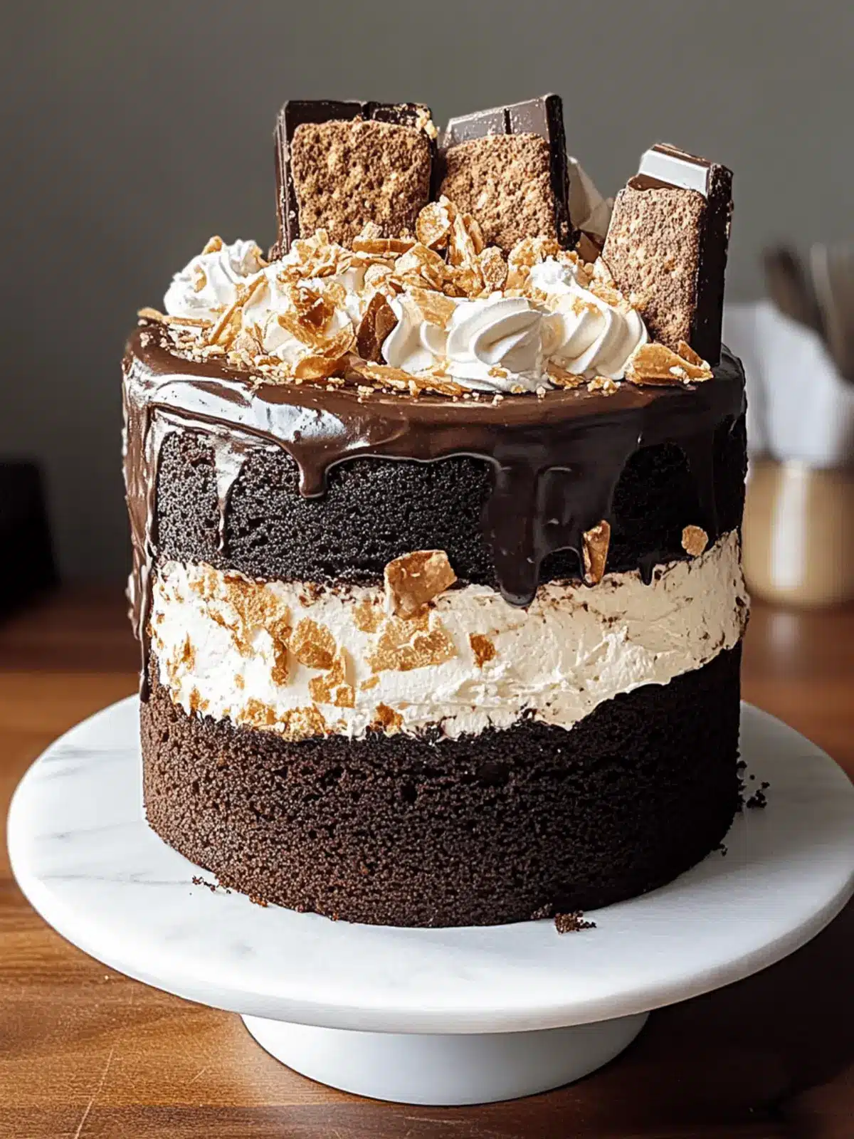 S'mores Chocolate Cake