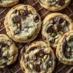 Pistachio Cream Chocolate Chip Cookies