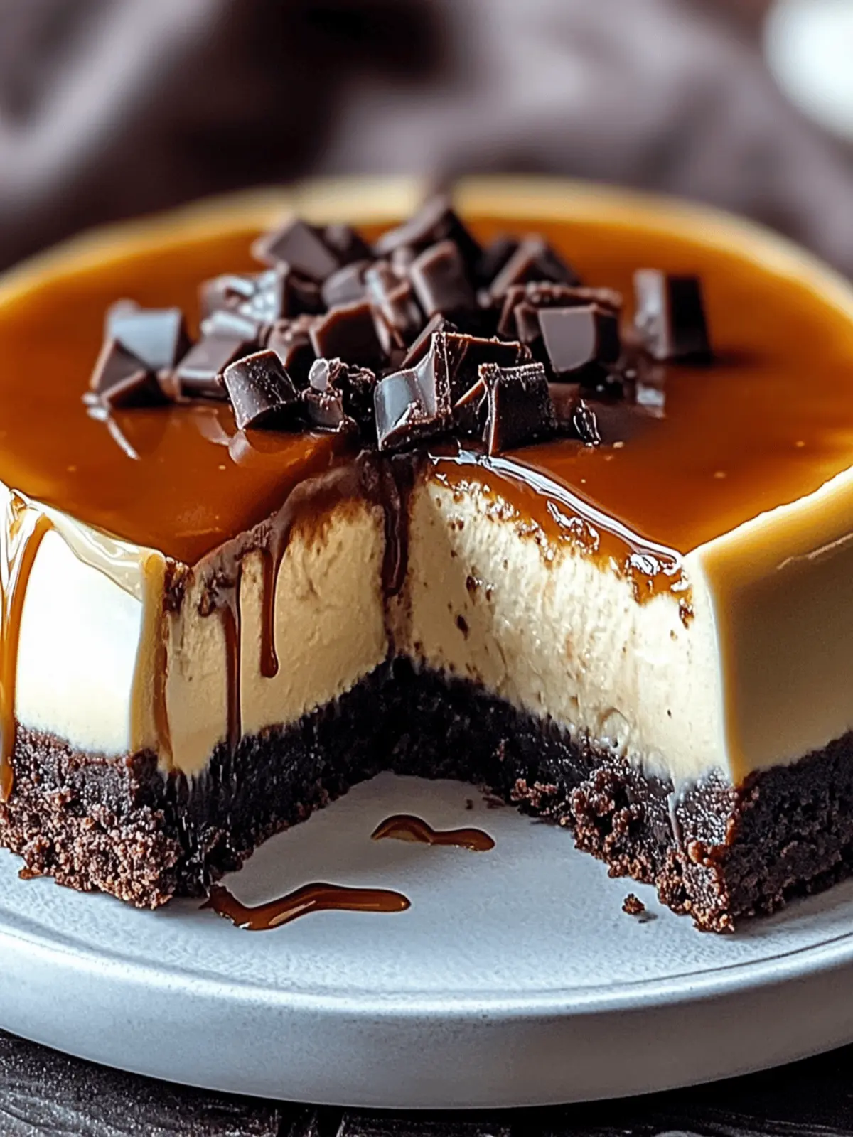 Caramel Brownie Cheesecake