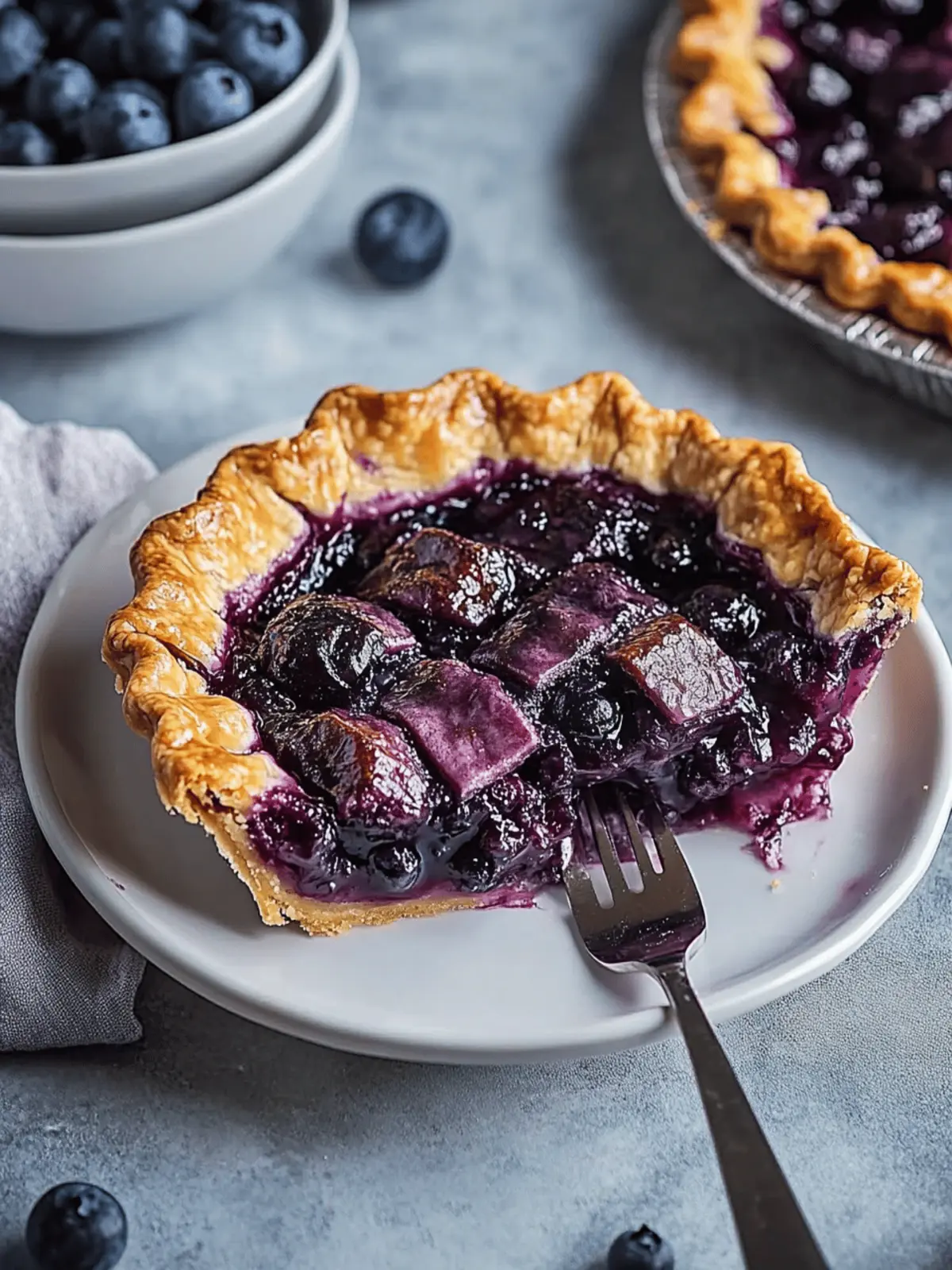 Spiced Blueberry Pie