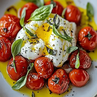 Roasted Tomatoes with Burrata