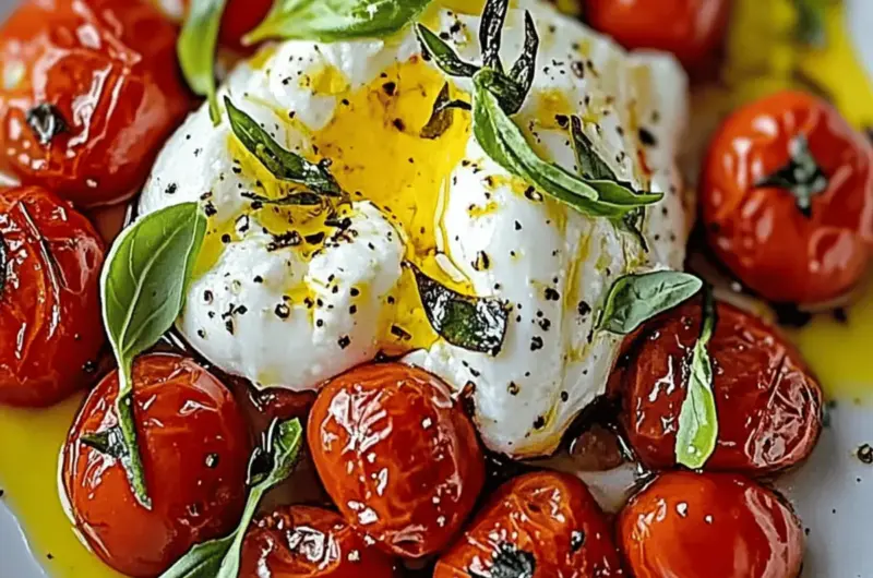 Roasted Tomatoes with Burrata