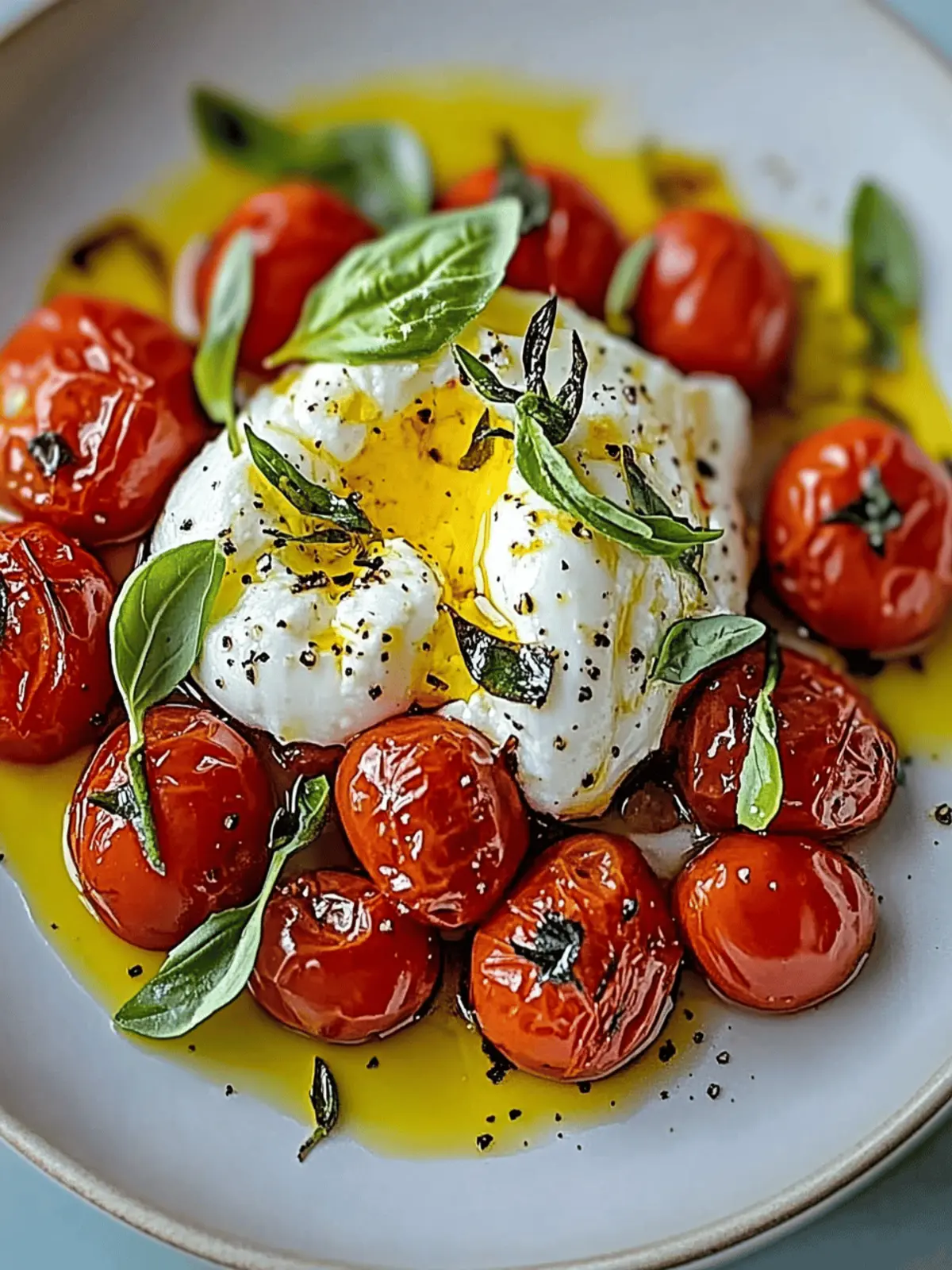 Roasted Tomatoes with Burrata