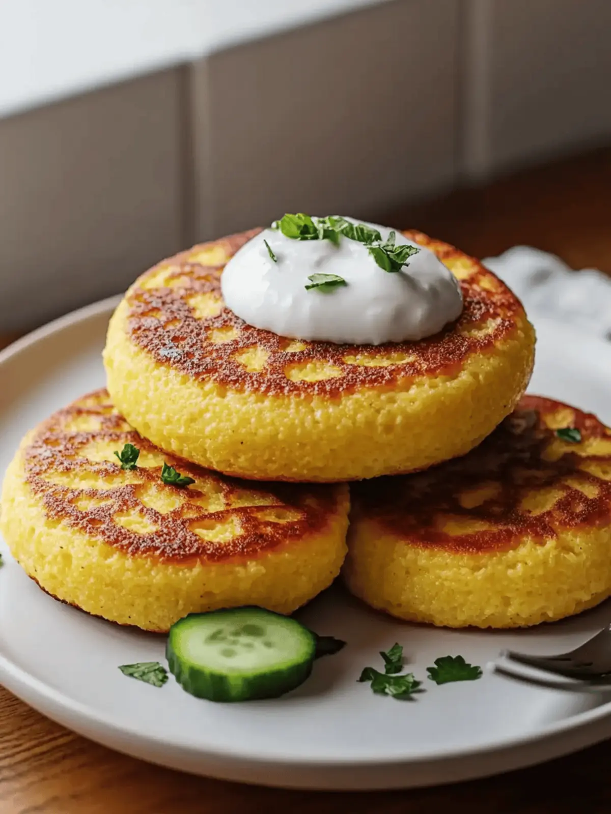 Breakfast Polenta Cakes