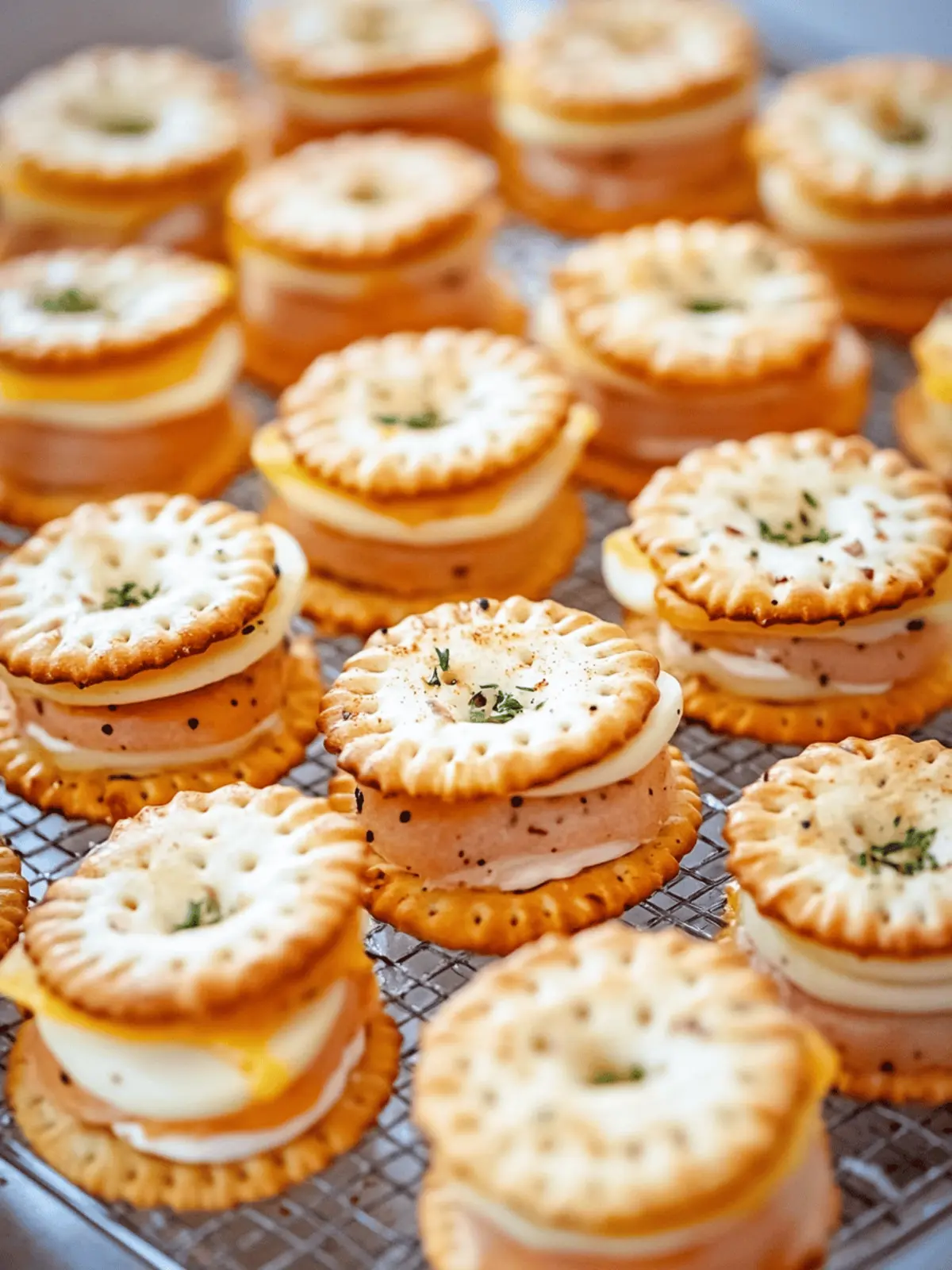 Ritz Cracker Party Sandwiches