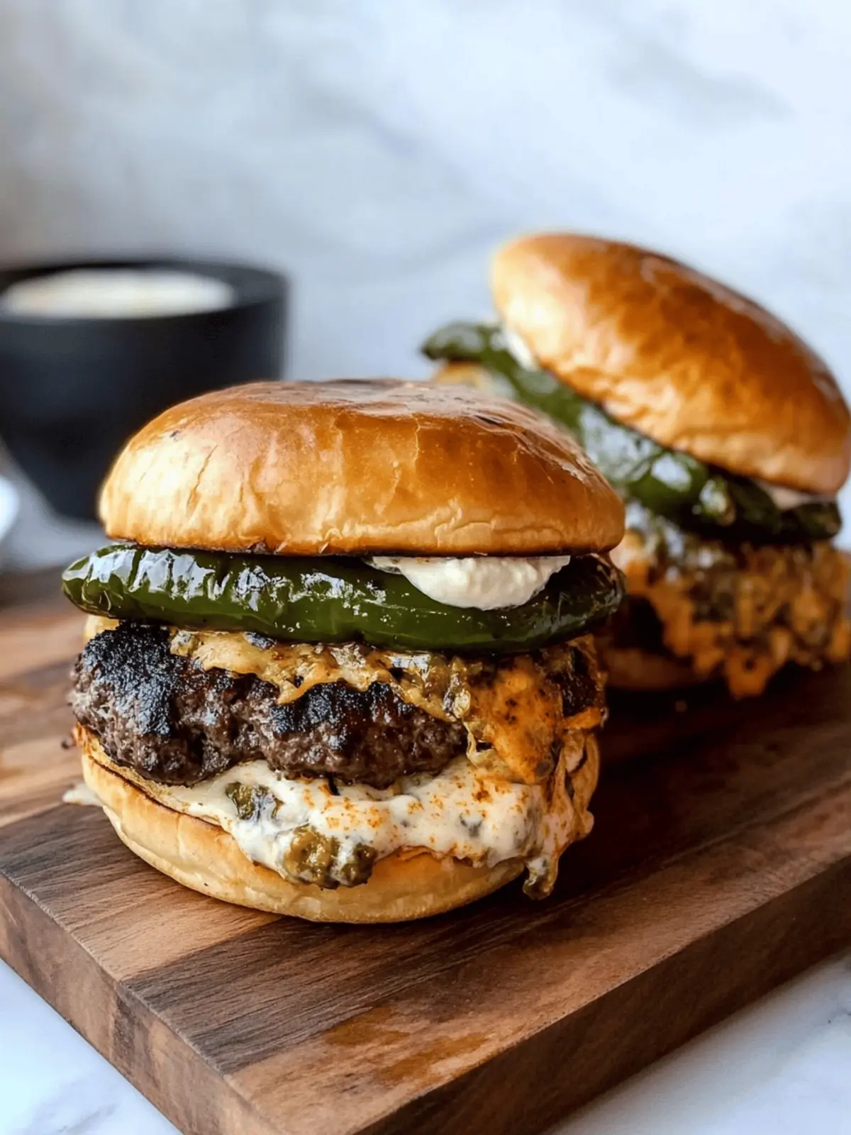 Poblano Popper Burger