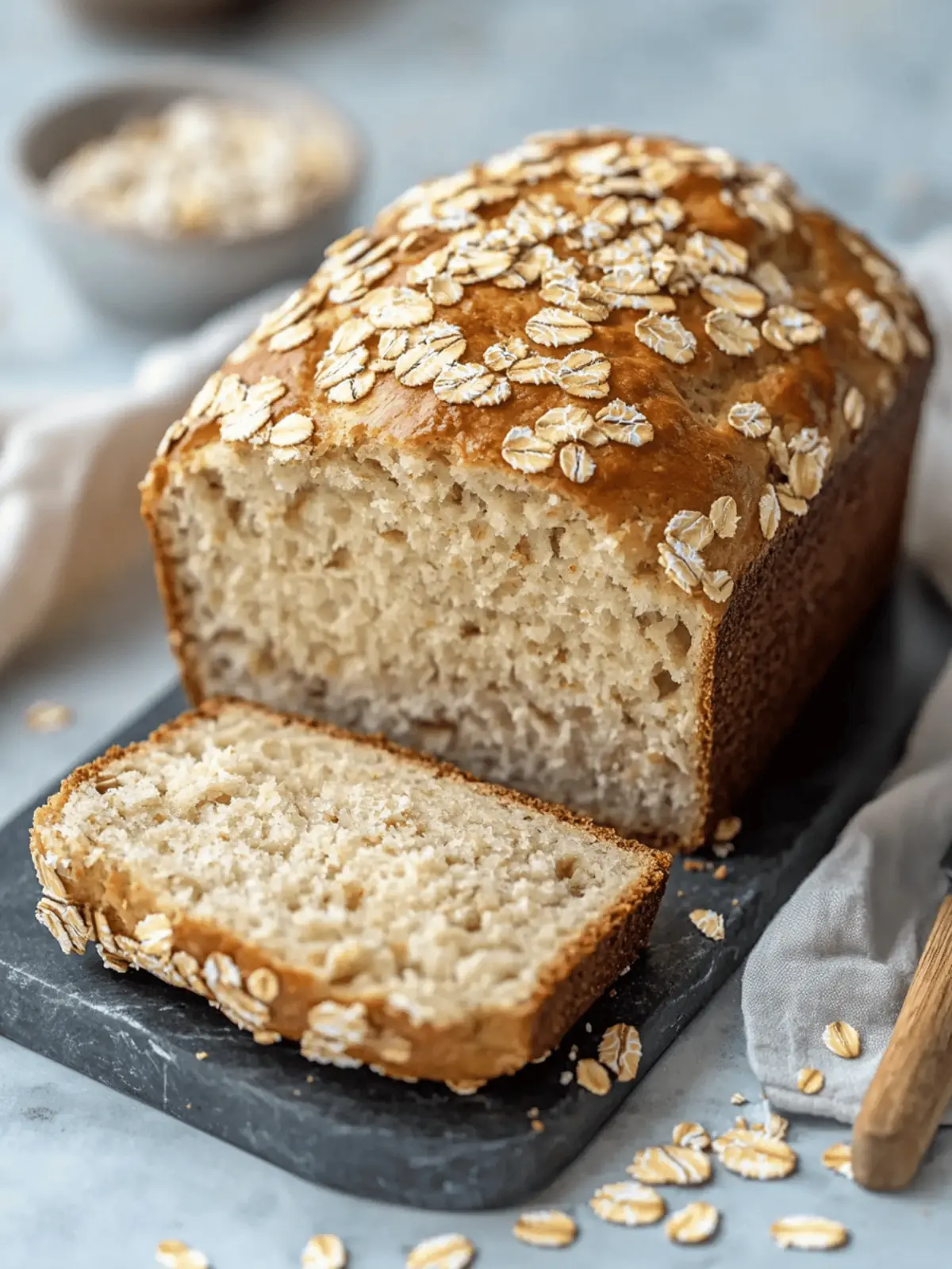 Greek Yogurt Oat Bread