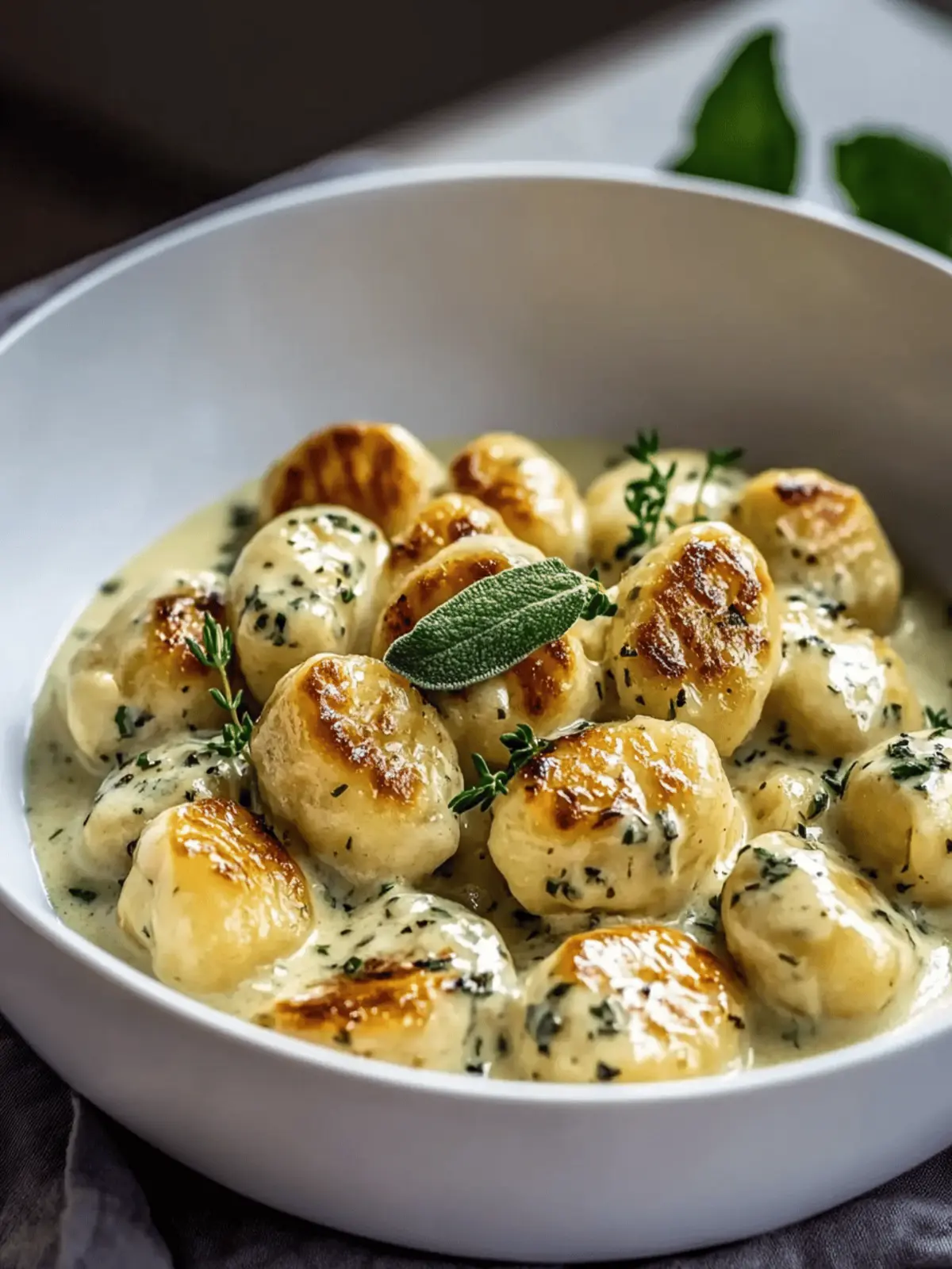 Millionaire Gnocchi with Creamy Sauce