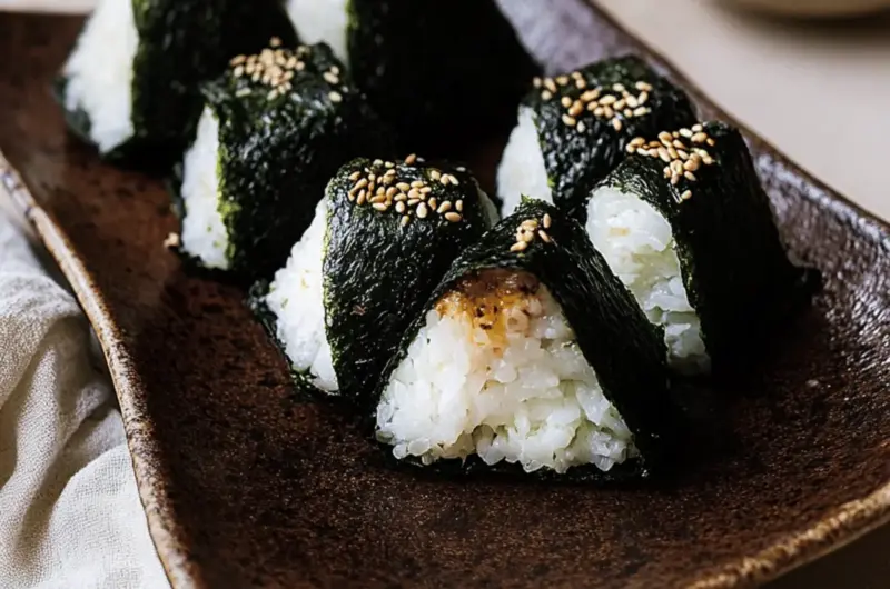 Miso Eggplant Onigiri