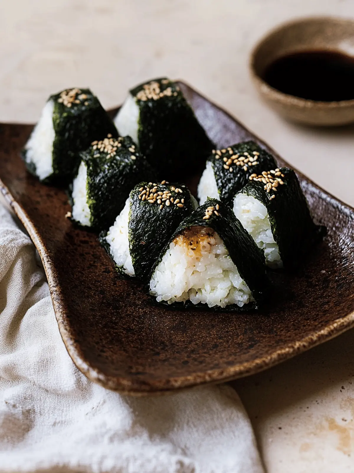Miso Eggplant Onigiri
