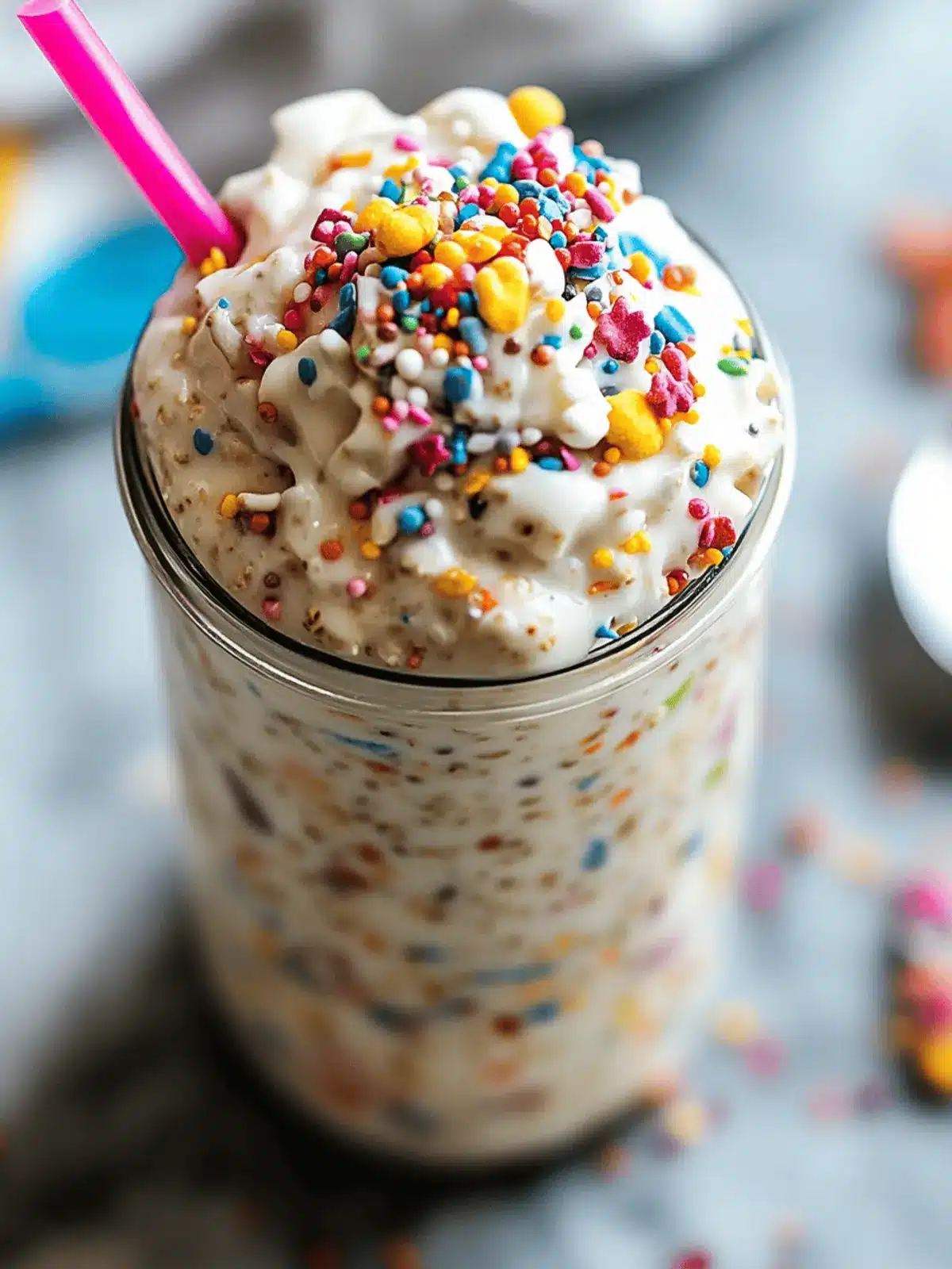 Birthday Cake Overnight Oats