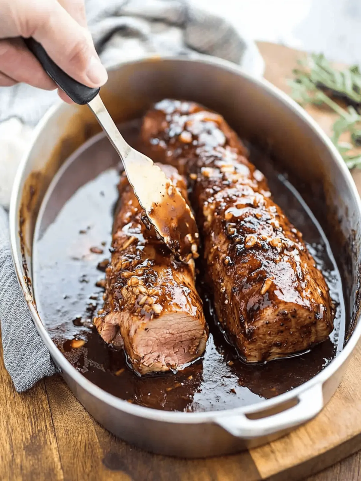 Maple Balsamic Pork Tenderloin