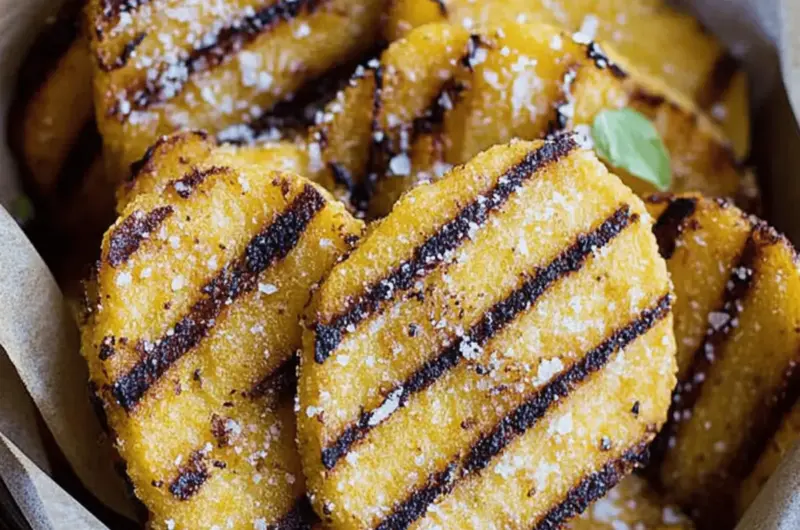 Delicious Grilled Parmesan Polenta Chips for Perfect Snacking 1 Grilled Parmesan Polenta Chips
