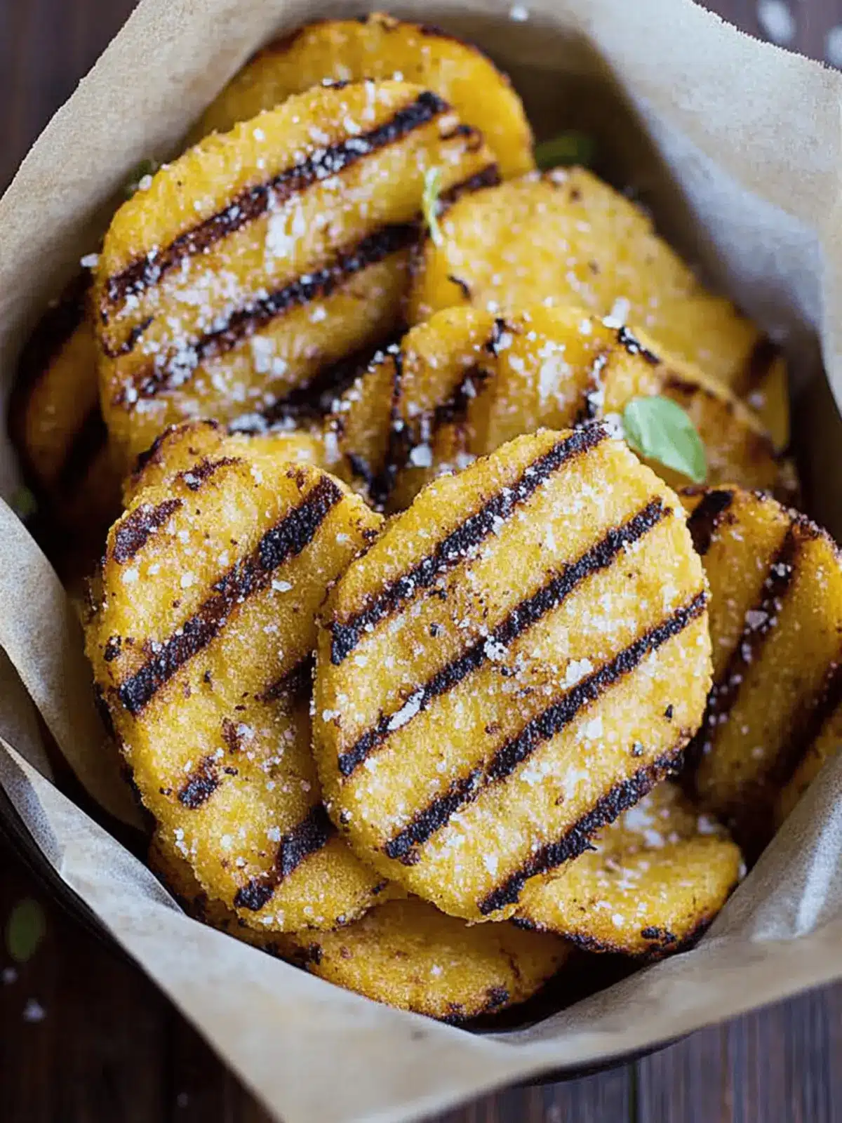 Grilled Parmesan Polenta Chips