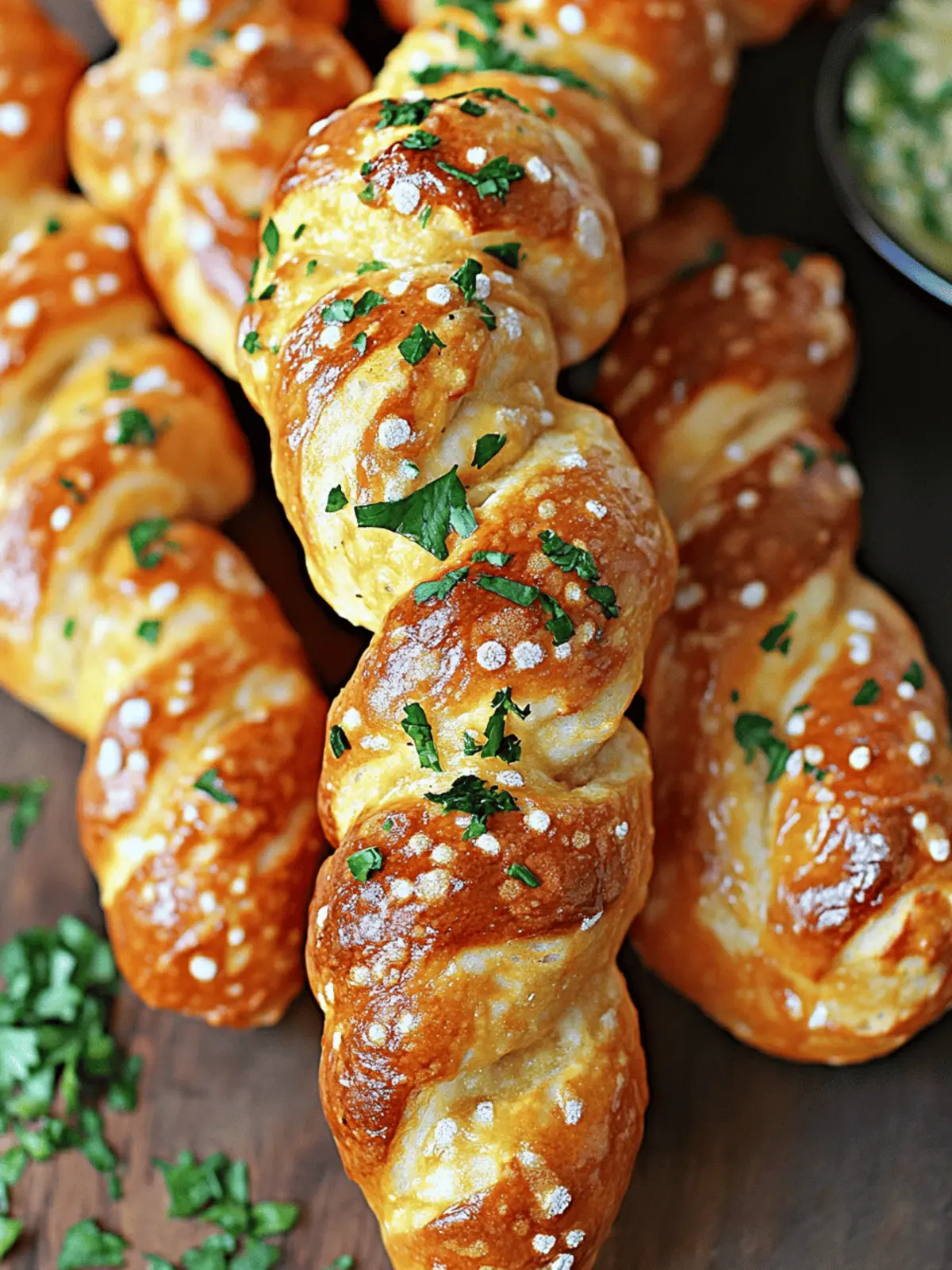 Twisted Jalapeño Cheddar Pretzels