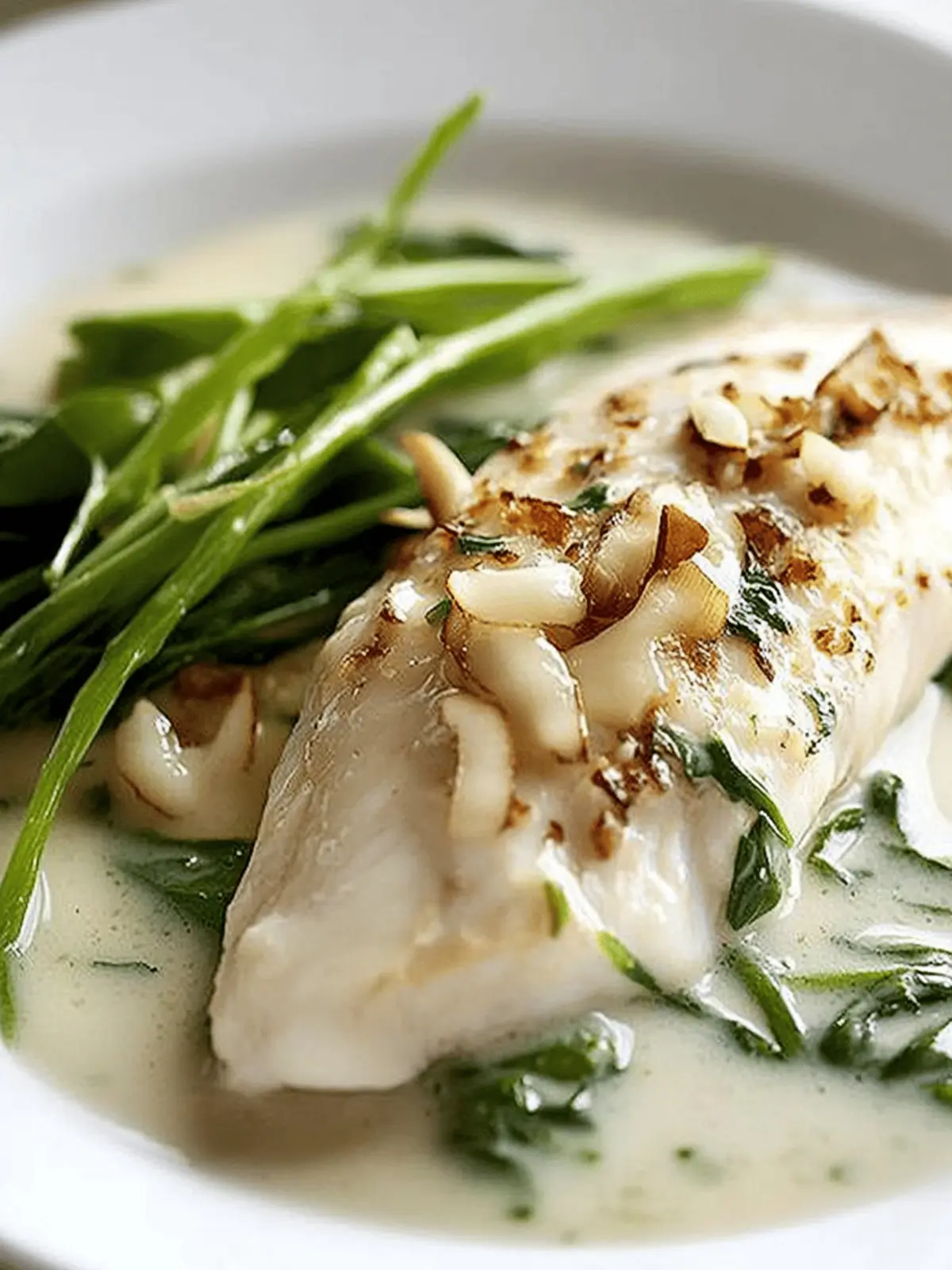 Coconut-Poached Fish With Spinach: A Tropical Dinner Delight 2 Coconut-Poached Fish With Spinach