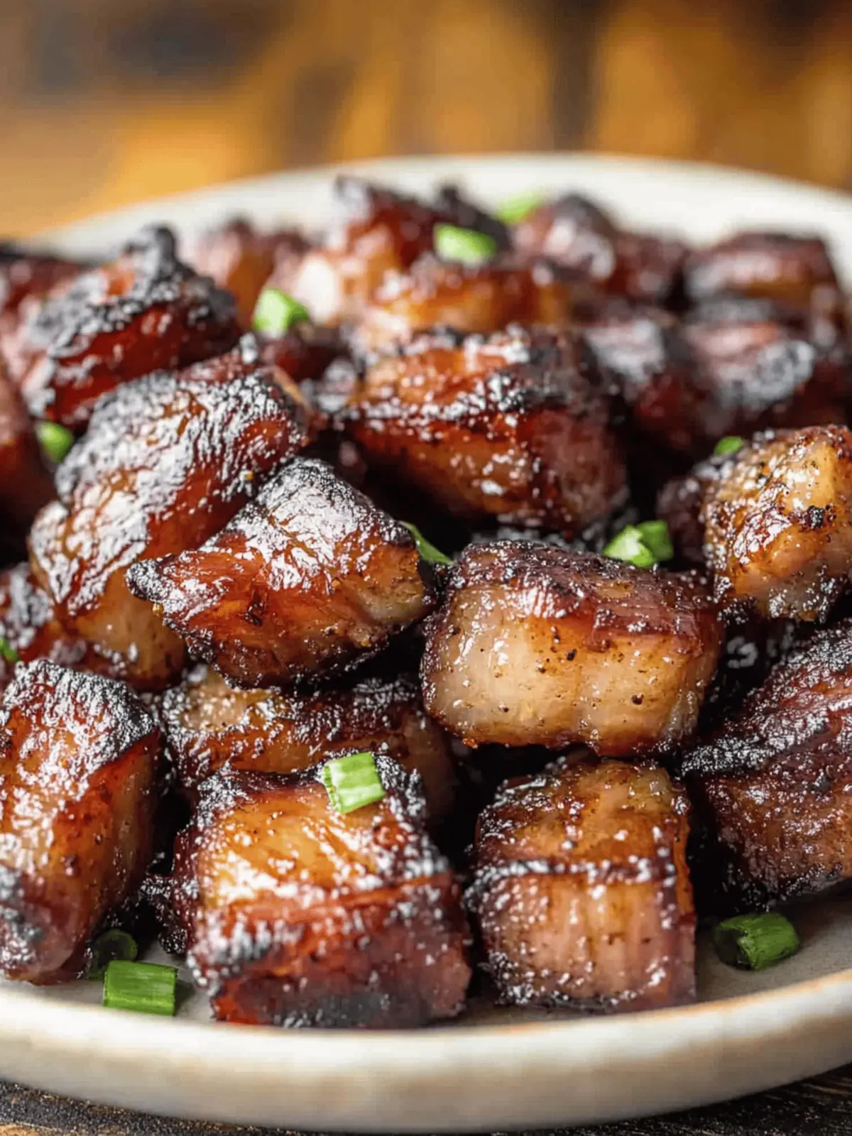 Air Fryer Pork Belly Bites