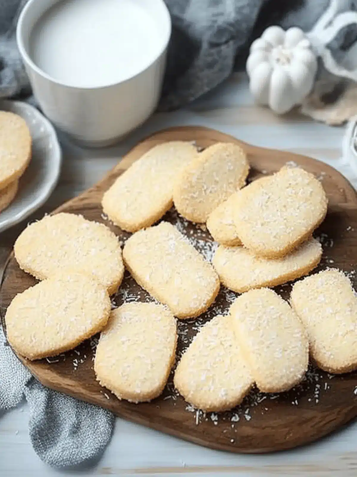 Slice & Bake Coconut Shortbread Cookies