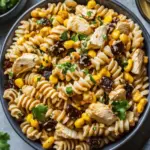 High Protein BBQ Chicken Pasta Salad
