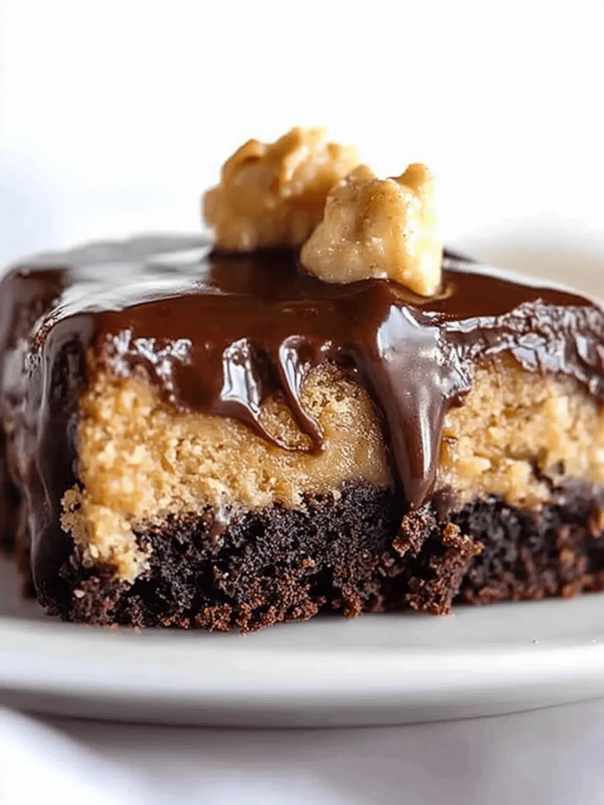 Chocolate Peanut Butter Ooey Gooey Cake