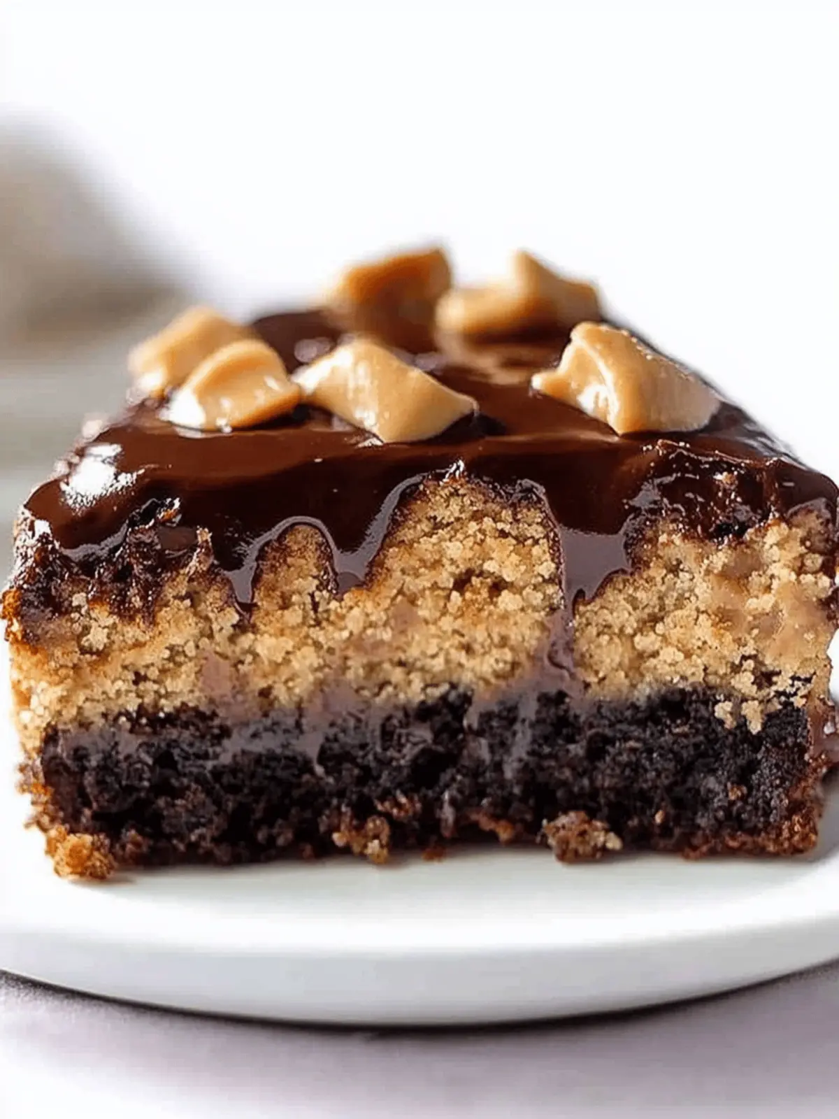 Chocolate Peanut Butter Ooey Gooey Cake