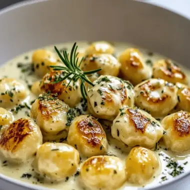 Millionaire Gnocchi with Creamy Sauce